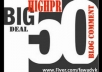 do manual 50 Highpr Blog Comment 10PR5 10PR4 15PR3 15PR2 Dofollow Link!!!!!