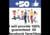 give 50 facebook LIKES or Fans within 24hrs.,