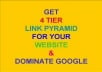 create a 3 Tier Google Penguin Panda Safe Link Pyramid with 10 High PR Web 2 Properties, 40 Social Bookmarks and 100 High Pr Wikilinks........