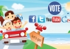 provide you 200 Real Organic facebook vote or like by real people to any contest...................