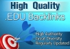 create 50 edu and gov links to your website ...........................