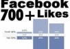 give you 700 real human high quality facebook like within 72hour **