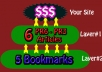 build Panda, Penguin, emd Safe LINKWHEEL Consisting of 6 Spokes of PR5 PR3 Article Directories reinforced by 5 Most Popular Bookmarks Links....