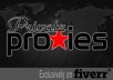 give you 5 US private proxies for a full month ....@