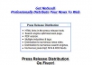 submit Press Release With Permanent Placement On WEB with Google News option..@