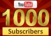 give you 1000+ Real YouTube Subscribers FAST@@@@@@