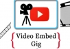 embed your Youtube Video on 10+ High PR Web 20 ,Web 2 Blogs@@@