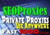 give you FIVE Private Proxies on my Fast 1000mbps Connection Servers.....