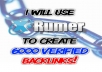 create 6000 VERIFIED backlinks using Xrumer!!!!!!!!!!!!