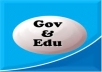 create 60 PR5 to PR9 Edu and Gov Backlinks