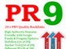 create you 20 PR9 backlinks from 20 different PR 9 high authority sites [ dofollow, Panda and Penguin compatible ] + pinging..!!!!!
