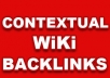 establish 50 contextual Penguin friendly wiki backlinks!!!