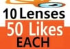 deliver guaranteed 500 squidoo likes , 50 to every one of your ten lenses..@
