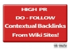 create 105+ DOFOLLOW Contextual Backlinks from 35+ Wiki sites!!!