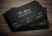be your personal graphic designer to create an Elegant, Sophisticated and Professional business cards!!!