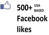 Get you 500+ &hearts;REAL + MANUAL&hearts; USA BASED FACEBOOK likes just