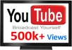 give you guaranteed 500,000++(500k) youtube views