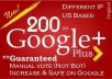 get you 201+ google +1 PLUS one votes to your website with mostly usa accounts