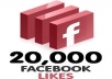 to add 20,000 facebook likes to your fanpage, quick and safe, maximum 48 hours delivery time