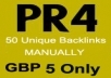 do 50 PR4 doFollow High Quality blog comments on unique domains manually