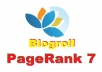 put your link on my PR7 Blogroll Links Pagerank 7