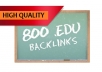 manually get you 800 EDU seo links for your website through blog comments 