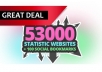 submit ur website to 53,000 stat websites and 100 Social Bookmarks