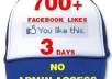add 700+ likes to your facebook fanpage in but twenty four hours while not admin access