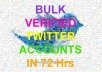 Create 100 Unique IP Twitter Accounts with Complete Profile, Bio, Custom Background, Email Verified in 48 Hours