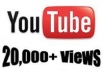 give you 20000+ youtube views, 35 custom comments,20+likes, 45+ subscribers and 15+ favorites