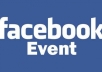 invite 5000+ 100percent real USA people to your Facebook Event within 24 hours