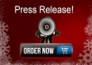 make a professional press release article and submit manually to 30 HQ press release sites
