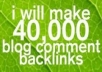 make 40,000 blog comment backlinks