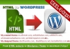 convert html to wordpress