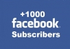 give you 1000 real subscribers on your facebook profile without passwords