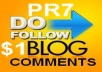 manually create 2xPR7 1xPR6 DoFollow Backlinks PR from Actual Page