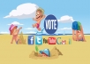 provide you 200 Real Organic facebook vote or like by real people to any contest...!!!!!!!!