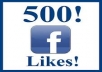 give you 500++real and safe facebook likes in SUPER FAST TIMELINE 100% manual without admin access only