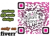 create 1 Custom QR code designs for a single website url or a business contact with your logo or image..@
