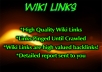 create high PR 50 wiki article backlinks