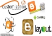 customize your Blogspot site on blogger only