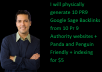 physically  generate 10 PR9  Google  Sage Backlinks from 10 Pr 9 Authority websites + Panda and Penguin Friendly + indexing 