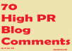 do 70 Penguin And Panda safe blog comments 5xPR5 15xPR4 25xPR3 and 25xPR2 on Dofollow sites