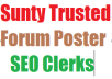 give 101 quality forum posts