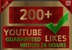 give you 200+ Guaranteed REAL YouTube Likes [Fast] to your Video within 2 days