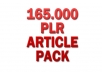 give you over 165000 PLR articles pack