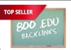 get 800 Relevant EDU seo backlinks for your website through blog comments 