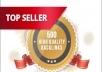 make Manually 500 high quality backlinks