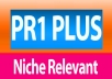 do 5 PR1 Plus High Quality niche relevant no follow blog comments manually