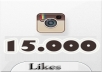 get you 15000 TopQuality Real Looking INSTAGRAM likes in less then 12 hours